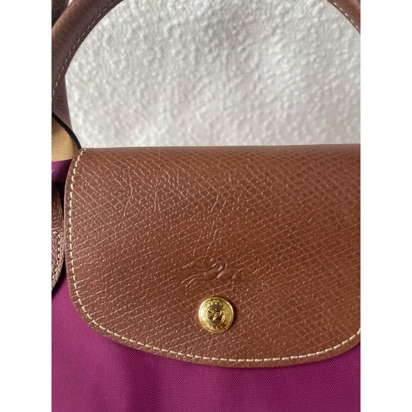 New Longchamp Le Pliage Eiffel Tower Limited Edition Medium Tote - Purple - Picture 7 of 10